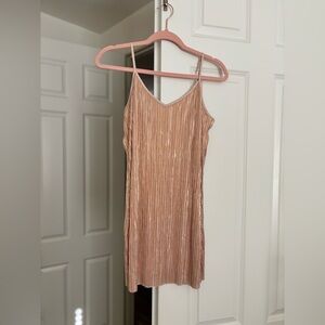 Shimmery Gold Slip Dress • Victoria’s Secret • Medium • Minidress